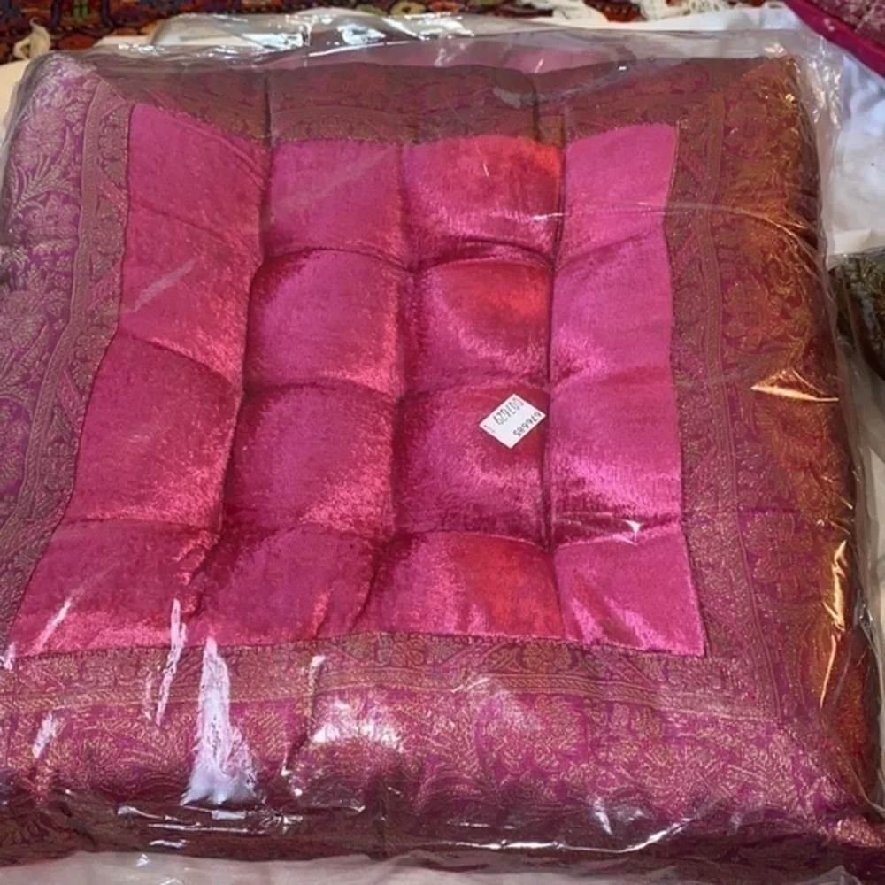 Taj Mahal- Home decor luxury pillows Taj Hotel Velvet Hot pink /Fuscia color 2